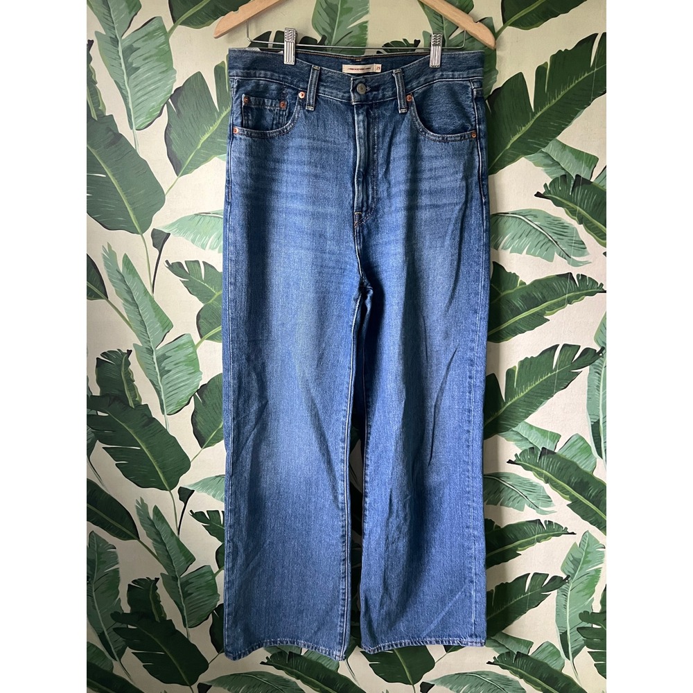 Levi's Ribcage Wide Leg Women Size 29 Blue